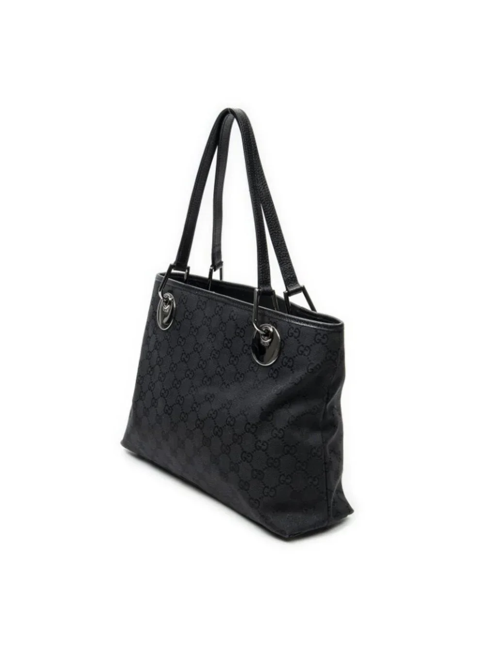 Gucci Eclipse Tote Black GG Canvas - Picture 2 of 10
